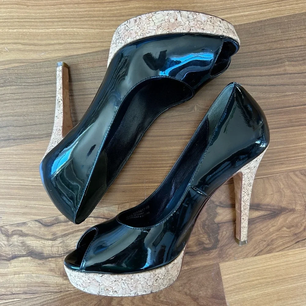 Cole Haan | Women’s black patten leather Mariela Air OT Pumps, Nike tech, sz 6B